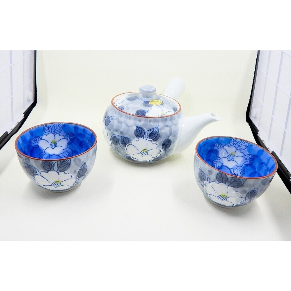 Arita Ware Ichinininzan Mountain Tea Flower Teapot And Cups 2
